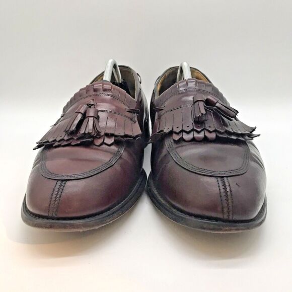 Hanover Master Flex 2518 Loafers Burgundy Leather Tassel Kiltie Shoe Mens 13 D/B - Picture 2 of 11